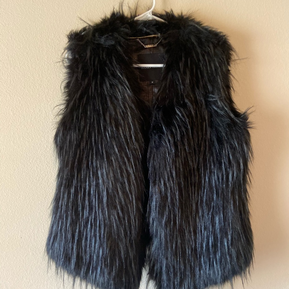 Faux fur vest